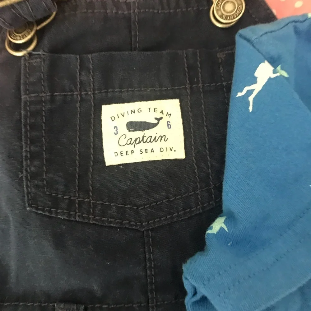 Carter’s Shirt and Overalls Outfit